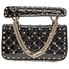 Valentino Small Patent Rockstud Spike Bag- Black RW2B0123VNE-0NO