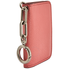 Burberry Link Detail Leather Id Card Case- Bright Coral Pink 4075018