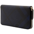 Burberry London Check Ziparound Wallet- Navy/ Black 3996189/4006222