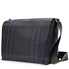 Burberry Men's Large London Check Messenger Bag- Navy/Black 4064858