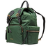 Burberry The Medium Rucksack in Technical Nylon and Leather- Racing Green 4073892