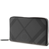 Burberry Zip Around Wallet London Check Charcoal 4056419