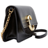 Chloe C Clutch in Shiny & Suede Calfskin- Black CHC19SS192A37001