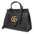 Gucci Ladies Top Handle bag Gg Marmont Black Gu Mmnt Small Th W/Stp Glogo 421890 A7M0T 1000