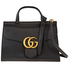 Gucci Ladies Top Handle bag Gg Marmont Black Gu Mmnt Small Th W/Stp Glogo 421890 A7M0T 1000