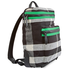 Burberry Men's Zip-top Leather Trim Canvas Check Backpack 4068231