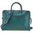 Burberry Men's Briefcase London Grainy Leather Green Blue Spgr Lt Ctrs Zip Briefcse 4075532