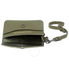 Coach Ladies Card Case Leather Dark Green Mtlc Intrior Crd Pch 21086 DKBH4