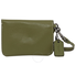 Coach Ladies Card Case Leather Dark Green Mtlc Intrior Crd Pch 21086 DKBH4