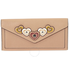 Coach Ladies Continental Wallet Leather Beige Hrt App 29985 DKEQO