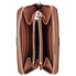 Tod's Ladies Zip Around Wallet Sella Brown/Black Anb Pf. Ziparnd Picc XAWANBAD200IYC208O