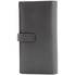 Saint Laurent YSL Men's Leather Dark Grey Long Wallet Coin Case 507619DTI0E1112