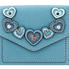 Coach Ladies Leather Chambray Blue Hrt App Sml Wall 29747 DKCMB