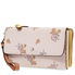Coach Ladies Wristlet Wallet Leather Ice Pink Clrbk Flrl Bw Tpl Wrl 29608 SVNBF