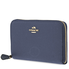 Coach Ladies Zip Around Wallet Leather Navy Co Med Zip Arnd 53981 LINAV