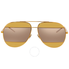 Dior Gold Orange Aviator Unisex Sunglasses DIORSPLIT1 1VT/SQ 59 DIORSPLIT1 1VT/SQ 59