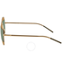 Dior Split Gold, Green Mirror Aviator Sunglasses DIORSPLIT1 50000000 DIORSPLIT1 50000000