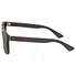 Gucci Polarized Grey Square Sunglasses GG0010S-003 58