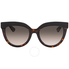 Dior Brown Cat Eye Ladies Sunglasses DIORSOFT1F EDJ/HA DIORSOFT1F EDJ/HA