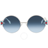 Fendi Khaki Aqua Round Ladies Sunglasses FF 0243/F/S FF 0243/F/S SCB55NE