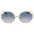 Gucci Bicolor Gradient Round Sunglasses GG0253S-003 58 GG0253S-003 58