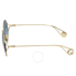 Gucci Bicolor Gradient Round Sunglasses GG0253S-003 58 GG0253S-003 58