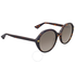 Gucci Brown Gradient Havana Round Sunglasses GG0023S 002 55