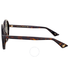 Gucci Brown Gradient Havana Round Sunglasses GG0023S 002 55