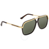 Gucci Green Square Sunglasses GG0200S 001 57 GG0200S 001 57