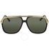 Gucci Green Square Sunglasses GG0200S 001 57 GG0200S 001 57