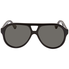 Gucci Gucci Grey Pilot Men's Sunglasses GG0159S 001 56 GG0159S 001 56
