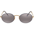 Ray Ban Oval Grey Gradient Mirror Sunglasses Ladies Sunglasses RB35479154AH54