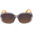 Fendi Pequin Oversize Grey Ochre Asia Fit Sunglasses FF 0071/F/S MQE\R4