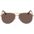Jimmy Choo Mauve Aviator Sunglasses JEWLY/S 58XQ 58 JEWLY/S 58XQ 58
