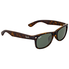 Ray Ban Ray-Ban New Wayfarer Classic Alternate Fit Green Lens Sunglasses RB2132F 902 52