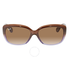 Ray Ban RayBan Jackie Ohh Brown Gradient Rectangle Sunglasses RB4101 860/51 58 RB4101 860/51 58