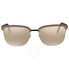 Ermenegildo Zegna EZ0086 Brown Grey Mirror Square Men's Sunglasses EZ008602L64