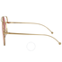 Fendi Run Away Burgundy Gradient Aviator Ladies Sunglasses FF 0286/S 000/3X 63