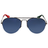 Gucci Silver Mirror Aviator Sunglasses GG0107S 003 56