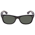 Ray Ban Ray Ban New Wayfarer Classic Crystal Green Sunglasses Men's Sunglasses 0RB2132F90152 0RB2132F90152