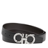 Salvatore Ferragamo Ferragamo Gancini Belt Reversible and Adjustable Black 679939 694743 679939-694743