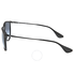 Ray Ban Ray-Ban Erika Rubberized Black Frame -Gray Gradient Lens 54mm Round Ladies Sunglasses RB4171 622/8G 54-10