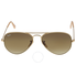 Ray Ban Original Aviator Matte Gold Brown Gradient Sunglasses RB3025 112/85 55-14