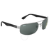 Ray Ban Ray-Ban Active Gunmetal Frame Green Lens Sunglasses RB3445 004 61 RB3445 004 61