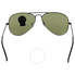 Ray Ban Ray-Ban Aviator Black/Green Sunglasses RB3025 RB3025 L2823 58-14