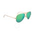 Ray Ban Aviator Arista Green with Mirrored Lenses 58 mm Sunglasses RB3025 112/19 58-14 RB3025 112/19 58-14