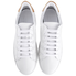 Burberry Ladies Lace Up House Check White Sneakers 4042945/4058535