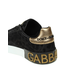 Dolce and Gabbana Dolce & Gabbana Ladies Low Top Lace-up Leather Sneaker in Black CK1570 AV262 8B956