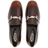 Tod's Womens Semi-Glossy Leather Loafers in Dark Natural XXW0ZZ0Q990SHAS003