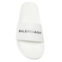Balenciaga Ladies White, Black Flat Slipper Logo Size 39 500573 WAL00 9061